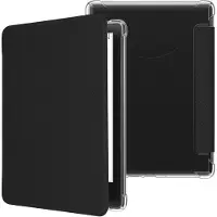 Kwmobile ereader hoesje geschikt voor Amazon Kindle Paperwhite (2024)/Colorsoft hoes - E reader flip case met magneetsluiting - Kunstleren e book sleeve - In zwart