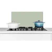 KitchenYeah Spatscherm keuken 70x30 cm - Kookplaat achterwand Mintgroen - Effen kleur - Muurbeschermer - Spatwand fornuis - Hoogwaardig aluminium