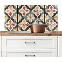 KitchenYeah Spatscherm keuken 100x50 cm - Kookplaat achterwand Decoratie - Tegels - Spaans - Vintage - Muurbeschermer - Spatwand fornuis - Hoogwaardig aluminium
