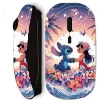 MANIACASE Draadloze muis - - Stitch Ohana - Zwart - Ergonomisch - Stijlvol ontwerp