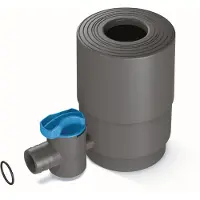 Prosperplast - Regenton vulautomaat met tap - 70 - 100 mm - Grijs & Bruin