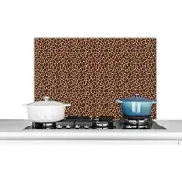 KitchenYeah Spatscherm keuken - Dieren - Giraffe - Dierenprint - Achterwand keuken - Spatwand - Muurbeschermer - 80x55 cm