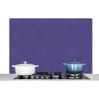 KitchenYeah Spatscherm keuken - Achterwand - Leer - Paars - Structuur - Design - Keuken - 120x80 cm - Spatwand