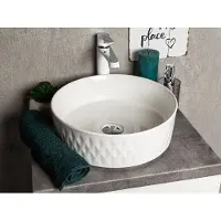 Kerra KR704 waskom rond glans wit 36x36x12cm