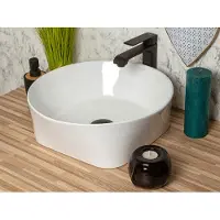 Kerra KR919 waskom rond glans wit 40x40x14cm