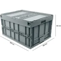 0 0 Euronorm plooibox 8645 DS, grijs