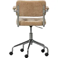 Woood Kova Bureaustoel - Geweven Ribstof - Donkerzand - 87x54x80