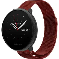 Strap-it Luxe Milanese bandje - geschikt voor Polar Ignite / Ignite 2 / Ignite 3 / Unite / Pacer - rood