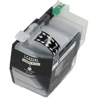 PrintAbout Inktcartridge LC-422XLBK Zwart Hoge capaciteit geschikt voor Brother