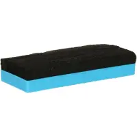 Gerimport Bordenwisser - licht blauw - 13 x 5 cm - krijtbord wisser/bordveger