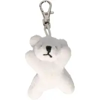 Nature Planet Pluche IJsbeer knuffel sleutelhanger 6 cm - Speelgoed dieren sleutelhangers