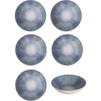 Hazel & Bos Juntos - Kom - 17,5 cm - Porselein - Set van 6 – Esmeralda