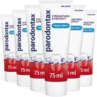 Parodontax 6x Tandpasta Strenghten & Protect Fresh Mint 75 Ml