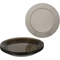 MamboCat 6-delig ToGo bord Ø 22,5 cm grijs van kunststof - 10492