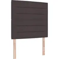 vidaXL Boxspring bed met matras met LED Donkerbruin 80 x 200 cm Stof