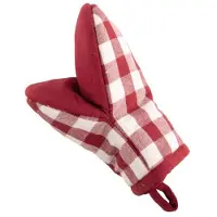 Tiseco Keukenhandschoen Home Studio Gingham Red (Set van 2)