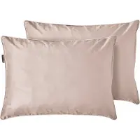 Cloudpillo Duopack Kussenslopen - Set van 2 (55x75 cm) - Luxe Katoen Satijn (300TC) - Natural Sand - Zijdezacht, Hypoallergeen & Ademend