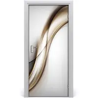 Tulup Deursticker - Bruine Golf Deurfolie - 95 cm x 205 cm - Grijs Deursticker - Moderne Deur Sticker - Deursticker voor de Keuken - Deur Sticker