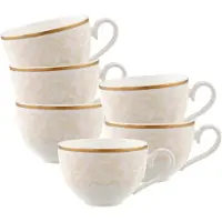 Villeroy & Boch Kaffee-/Teeobertassen Ivoire 120 ml Set van 6