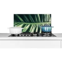 KitchenYeah Spatscherm - Bladeren - Jungle - Tropical - Design - Natuur - Spatwand - 60x30 cm - Achterwand