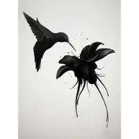 A.S. Création Fotobehang Hummingbird DD119156 Designwalls Rood Vlies 192 X 260 cm (4 delen) Fotobehang