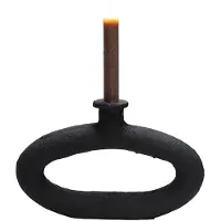 Vase the World Kandelaar Rocha | Large | rough black | L26 x B4 x H16 cm