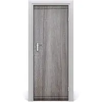 Tulup Deursticker - Houten Huis Deurbehang - 75 cm x 205 cm - Grijs Deursticker - Moderne Deur Sticker - Deursticker voor de Slaapkamer - Deurbehang Sticker