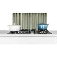 KitchenYeah Spatscherm keuken 70x30 cm - Kookplaat achterwand Retro - Industrieel - Golfplaat - Patronen - Muurbeschermer - Spatwand fornuis - Hoogwaardig aluminium