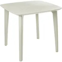Beliani SORICO - Tuintafel - Lichtbeige - Synthetisch materiaal