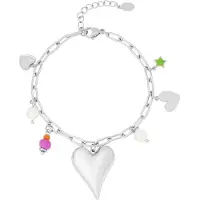 Yehwang Bedelarmband - Love - Zilver - Stainless steel