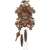 Engstler - 625/2_Q - Koekoeksklok - Kwarts - Notenhout - 26 cm