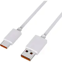 Phonillico USB C naar USB 6A Snellader Kabel Wit - 1 meter - Oplaadkabel voor Xiaomi Mi 11 / Mi 11 Lite / Mi 11 Lite 5G / Mi 11i / Mi 11X / Mi 11X Pro
