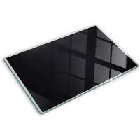 Tulup Glazen Snijplank - Zwart Prikbord Snijplank van Glas - 80 x 52 cm - UV Gelaagd Glas Serveerplank - Groot Formaat Snijplank - Dienblad - Snijplank Glas - Keukenbenodigdheden