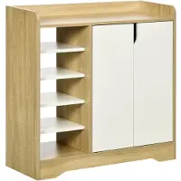 HOMCOM Schoenenkast - Schoenen Kast - Schoenenrek - Rek - Woonkamer - Kast - Kastje - Opberg Kast - Opbergkastje - Dressoir - Organizer - Organizers - Opbergrek - Opberg Rek - Garderobe Kast