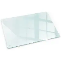 Tulup Glazen Snijplank - 80 x 52 cm - Serveerplank van glas - Rechthoekig Kookbenodigdheden - Transparant Serveerplank van glas - Dienblad