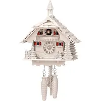 Engstler - 444/3_Q - Koekoeksklok - Kwarts - Notenhout - 31 cm