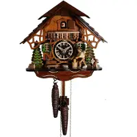 Engstler - 2161 - Koekoeksklok - 1-daags kettinguurwerk - Notenhout - 26 cm