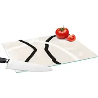 KitchenYeah Glazen Snijplank - 39x28 - Roze - Minimalisme - Design - Snijplanken Glas