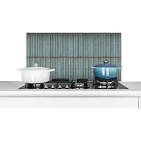 KitchenYeah Spatscherm keuken 80x40 cm - Kookplaat achterwand Rustiek - Golfplaat - Roest print - Patronen - Muurbeschermer - Spatwand fornuis - Hoogwaardig aluminium