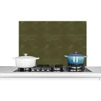 KitchenYeah Spatscherm - Achterwand keuken - Leer - Dierenvel - Groen - Dieren - Keuken - 90x60 cm - Spatwand