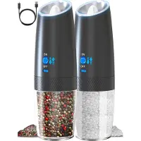 MATTI Peper en Zoutmolen Set - Elektrische Peper- en Zoutmolen - Elektrische Kruidmolen - Peper- en Zoutstel - Oplaadbaar