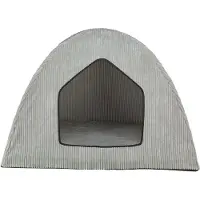 Trixie hondenmand tent jonna vital ribstof lichtgrijs 100x70x70 cm
