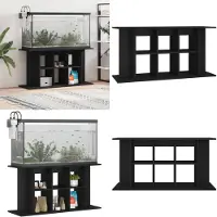 vidaXL Aquariumstandaard 120x40x60 cm bewerkt hout zwart