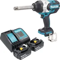 Makita DTW 1005 SG accuslagmoersleutel 18 V 1360 Nm 3/4" borstelloos + 2x accu 6.0 Ah + lader