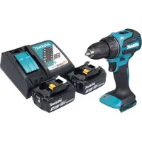 Makita DDF 490 RF accuboormachine 18 V 65 Nm 1/2" borstelloos + 2x accu 3.0 Ah + lader