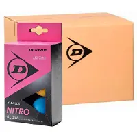 Dunlop 40+ Nitro Glow Tafeltennisbal 6 Ballen Default