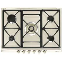 Smeg SR775PO, Crème, Inbouw, Gas, Emaille, 5 zones, 5 zones