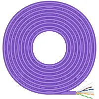 Aisens - A135-0748 - RJ45-netwerkkabel LSZH Cat.6 UTP Stijf AWG23 CCA (Alliage), Paars, 305M