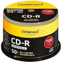 Intenso Cd-r Spindle 50 Printable 700mb