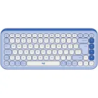 Logitech Draadloos toetsenbord - - Pop Icon - Paars - US INTL - 85 stille toetsen